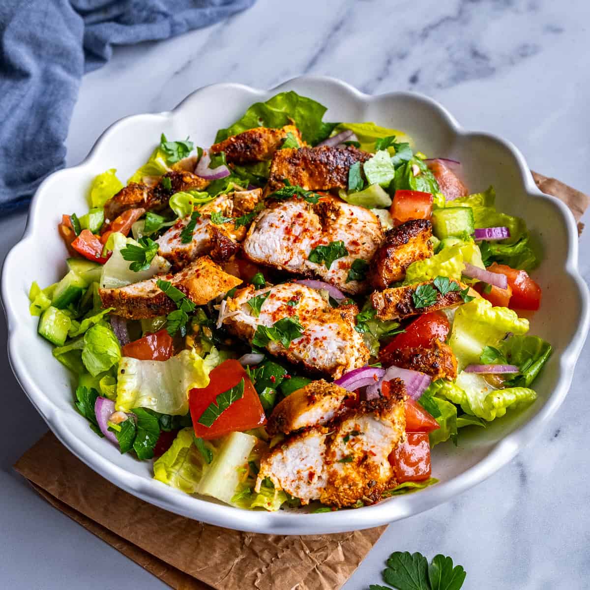 Salad with Crispy Chicken