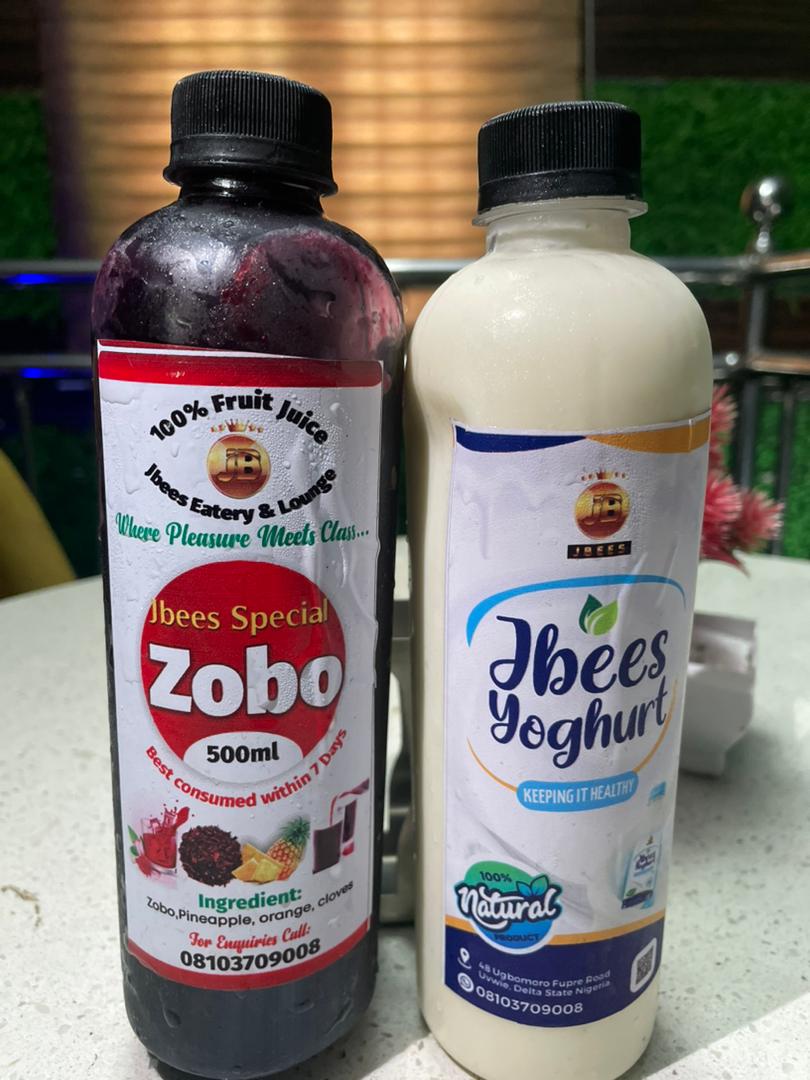 Fresh Zobo and Yogurt